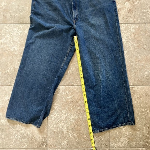 H&M Divided Jeans Womens XXL High Waist Wide-Leg Medium Wash Denim NEW 28 inseam - Picture 10 of 11